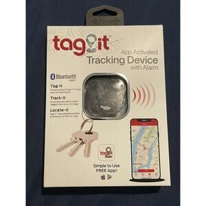 Tag It Discrete Bluetooth App Activated Tracking Device with Alarm Black NIB